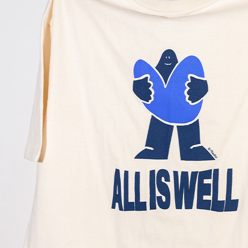 ALL IS WELL T-SHIRT IVORY